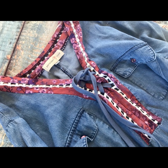 Penelope Rose Women's M soft Denim Dress - Picture 13 of 13